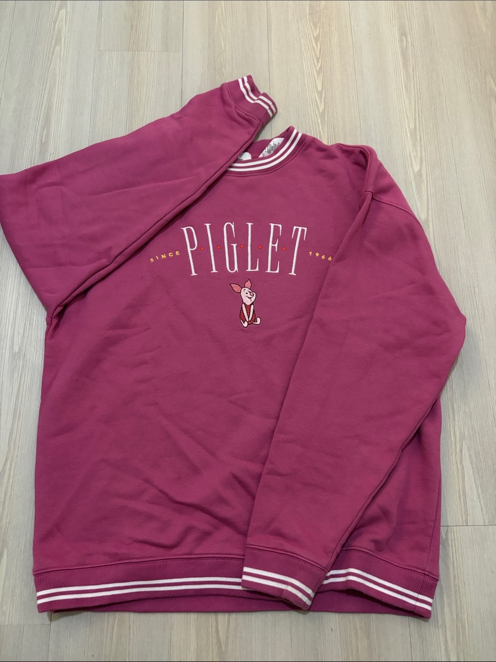 Disney Piglet Crewneck Sweatshirt - Berry Pink